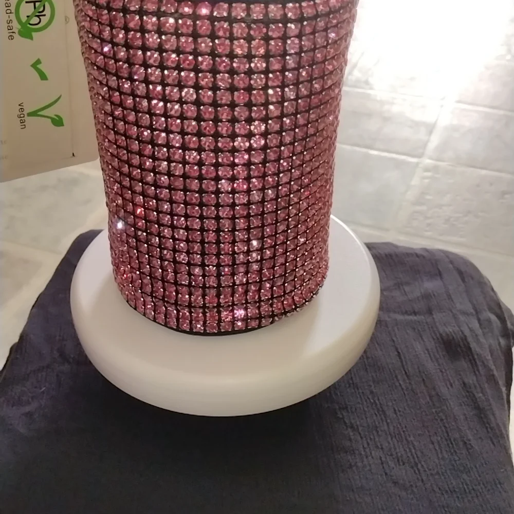 Elegant Pink Rhinestone Mini Bag - Picture 3 of 11